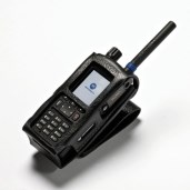 Bæreveske Motorola MTP6000.Kraftig lær. m/2,5